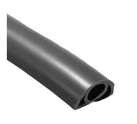 Housse de cordon de sol | Couvre-sol en fil souple pour câbles, conduit de fil flexible en PVC, cache de cordon autocollant pour la gestion des câbles domestiques, protection de sécurité isolée