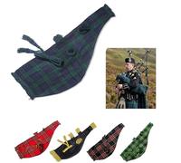 Housse de cornemuse écossaise Highland Air Bag Tartan avec cordon, accessoire de fanfare militaire, irlandaise, Royal Stewart