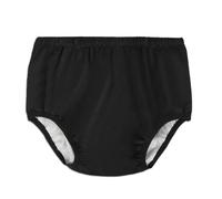 Housse de costume d'incontinence pour adultes, Culotte en latex imperméable avec couche de coton, Short en plastique pour couches silencieuses, Réutilisable et lavable (noir, M)