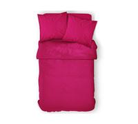 Housse de couette 100% coton 57 fils coloris jus de myrtille 220x240