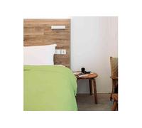 Housse de couette 100% coton anis 240x220 cm - Tradilinge