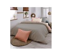 Housse de couette 100% coton biologique bronze 240x220 cm - Tradilinge
