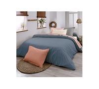Housse de couette 100% coton biologique indigo 260x240 cm - Tradilinge