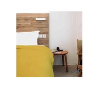 Housse de couette 100% coton moutarde 200x200 cm - Tradilinge