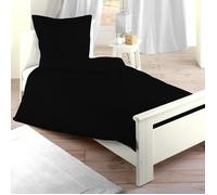 Housse de couette (140 cm) Confort Noir - Couleur principale : Noir