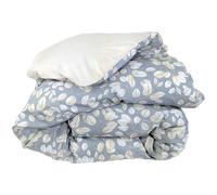 Housse de couette 140x200 cm en percale 100% coton LISON gris