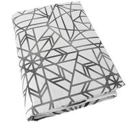 Housse de couette 140x200 cm percale 100% coton GABRIELLE gris jais