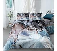 Housse De Couette 140X200 Cm Rayures Multicolores Abstraites ,Avec Fermeture À Glissière De Housse De Couette Imprimé 3D ,Pour Enfants Garçons Filles Ados - Confortable, Antiallergique Et Facile D'En