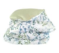 Housse de couette 140x200 cm satin de coton ANGÈLE vert tilleul