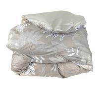 Housse de couette 140x200 cm satin de coton CAYENNE beige ficelle