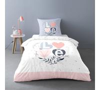 Housse de Couette 140x200 Love Celia + taie Polycoton