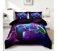 Housse de Couette 140x200 Manette de Jeu Housse de Couette Enfant GarçOn Fille Ado Game Adulte Parure de Lit Gami PARURE DE COUETTE