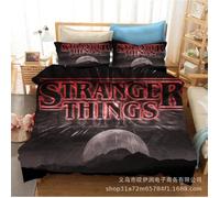 Housse de couette 140x200cm avec 2 taies d'oreiller Stranger Things Bedding [t71]