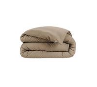 Housse de couette 140x200cm en flanelle de coton coloris Ficelle - HEDDA - ALTOBUY Marron