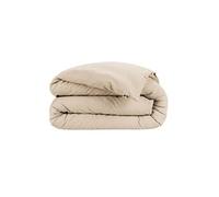 Housse de Couette 140x200cm Flanelle de Coton Coloris Sable - HEDDA - ALTOBUY Beige G