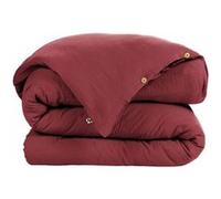 Housse de Couette 140x200cm Gaze de Coton Lie de Vin - OUREA - ALTOBUY Rouge G