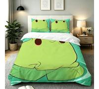 Housse de Couette 160x200 cm Grenouille Verte, ZW2049