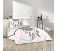 Housse de couette 2 personnes 200x200 cm 100% coton + 2 taies d’oreiller Namasté