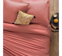 Housse de couette ""Carina"" coton rose blush 240x220cm - Atmosphera Créateur d'intérieur