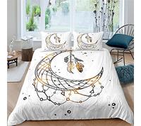 Housse De Couette 200X200 Cm Attrape-Rêves De Mode Coloré Parure De Lit 1/2 Personnes Adulte Impression 3D Motif Ultra Doux Microfibre Literie avec Fermeture Éclair Et 2 Taies d'oreiller 65X65 Cm