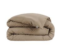 Housse de couette 200x200 cm en flanelle de coton coloris Ficelle - HEDDA