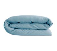 Housse de couette 200x200 cm lin lavé SONATE bleu Topaze