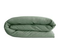 Housse de couette 200x200 cm lin lavé SONATE vert Thym