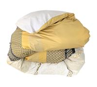 Housse de couette 200x200 cm percale 100% coton MARLOW Miel