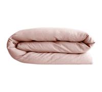 Housse de couette 200x200 cm petit lit double lin lavé SONATE Rose