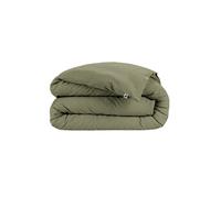 Housse de Couette 200x200cm Flanelle de Coton Coloris Romarin - HEDDA -
