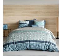 Housse de Couette 220x240 cm + 2 taies d'oreiller 63x63 cm 100% Coton 57 Fils Zircon - Parure de lit 3 pièces 100% Coton 240x220 (LargeurXLongeur)