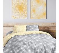 Housse de couette 220x240 cm + 2x taies d'oreiller 63x63 cm Coton Flight