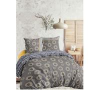 Housse de couette 220x240 cm + 2x taies d'oreiller 63x63 cm Coton Kaly