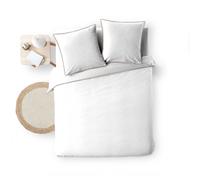 Housse de couette 220x240 cm + uni blanche - Blanc