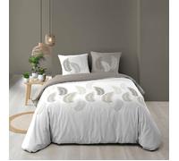 Housse de couette 240 x 220 cm + 2 taies - Coton 57 fils - Imprimé Goyave