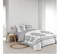 Housse de couette 240 x 220 cm coton 42 fils + 2 taies Reve indien