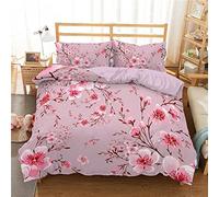 Housse de Couette 240 x 260 Pêche Rose 110g/㎡ Microfibre Parure de Lit 240 x 260 + 2 Taies d'oreiller 65x65 cm pour Hommes Mûrs Femmes Literie Housse de Couette Fermeture éclair