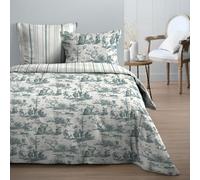 Housse de Couette 240x220 Angelique + 2 taies Coton 57 Fils