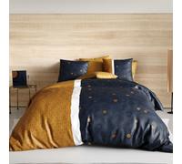 Housse de Couette 240x220 BEL Or + 2 taies Coton 57 Fils