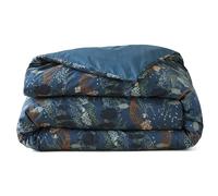 Housse de couette 240x220 cm percale de coton LES COLLINES bleu