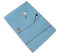 Housse de couette 240x220 cm percale de coton SUR UN FIL bleu horizon