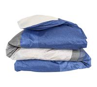Linnea Housse de Couette 240x220 cm Satin de Coton Tiago Indigo