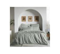 Housse de couette 240x220 lyocell uni lichen Lysandre