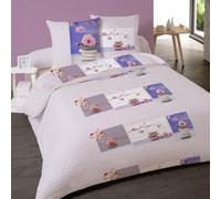 Housse de Couette 240x220 Zen Attitude + 2 taies 100% Coton
