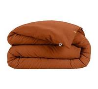 Housse de Couette 240x220cm Flanelle de Coton Coloris Tomette - HEDDA - ALTOBUY Marron G