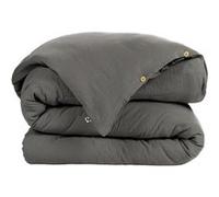 Housse de Couette 240x220cm Gaze de Coton Granit - OUREA - ALTOBUY Gris G