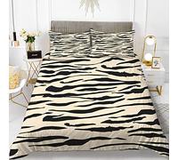 Housse De Couette 240X260 Cm Rayures De Mode Abstraites Impression Numérique 3D - Parure De Lit en Microfibre 1/2 Personnes avec Fermeture Éclair, Housse Couette avec 2 Taie D'Oreill 65X65 Cm