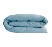 Housse de couette 260X240 cm lin lavé SONATE bleu Topaze