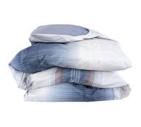 Housse de couette 260x240 cm percale coton ESTEBAN Bleu