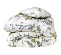 Housse de couette 260x240 cm percale coton FÉERIE Blanc sauge